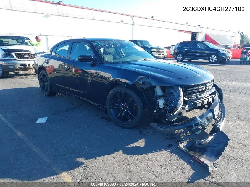 2016 Dodge Charger Sxt VIN: 2C3CDXHG4GH277109 Lot: 40369890