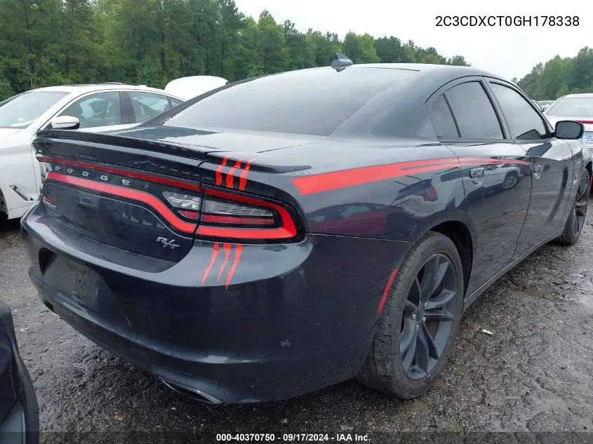 2C3CDXCT0GH178338 2016 Dodge Charger R/T