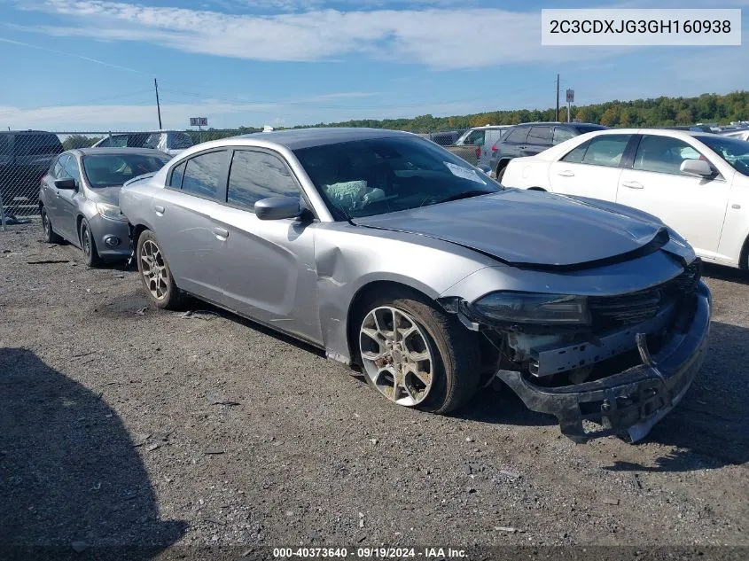 2C3CDXJG3GH160938 2016 Dodge Charger Sxt