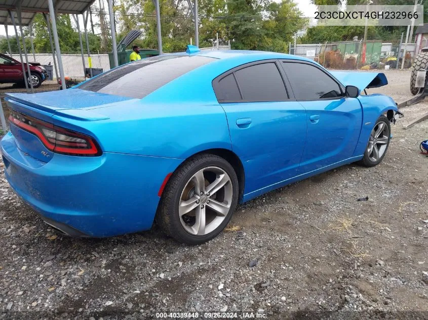 2C3CDXCT4GH232966 2016 Dodge Charger R/T