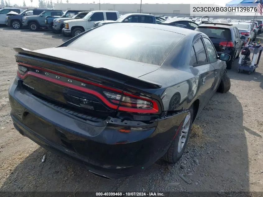 2016 Dodge Charger Se VIN: 2C3CDXBG3GH139876 Lot: 40399468