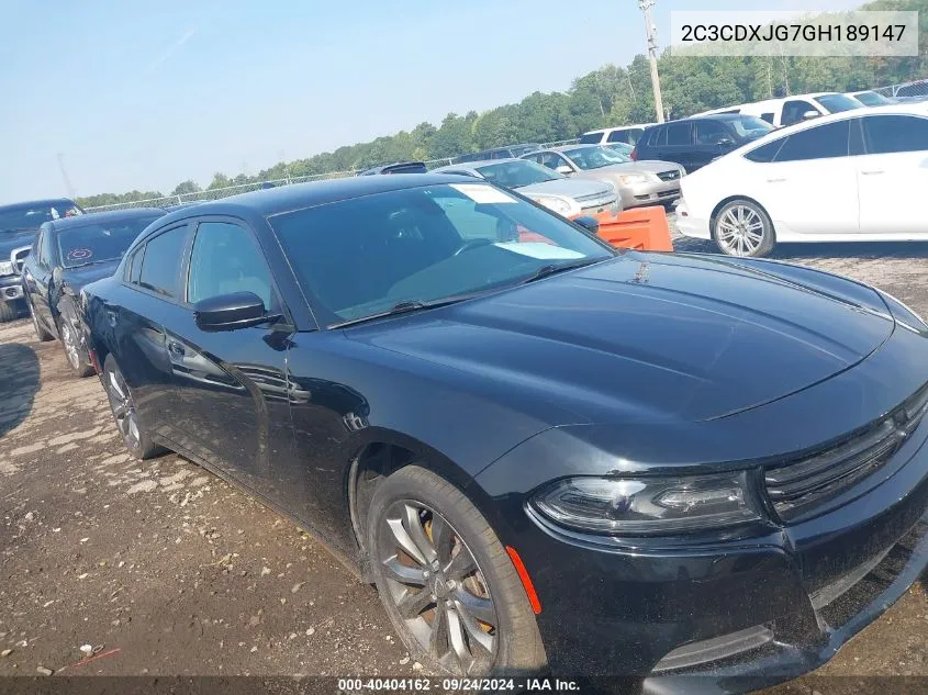 2C3CDXJG7GH189147 2016 Dodge Charger Sxt