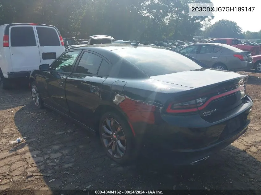 2C3CDXJG7GH189147 2016 Dodge Charger Sxt