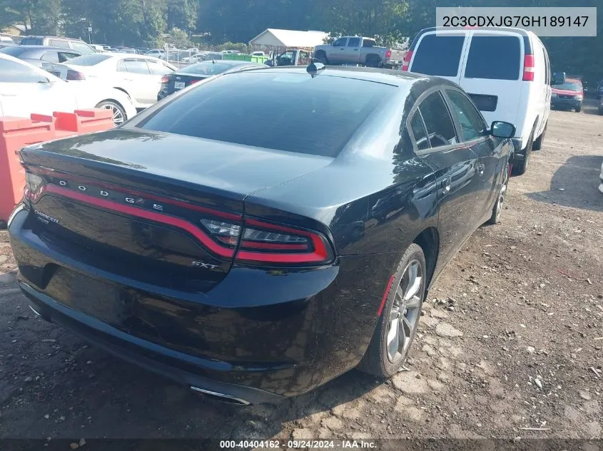 2C3CDXJG7GH189147 2016 Dodge Charger Sxt