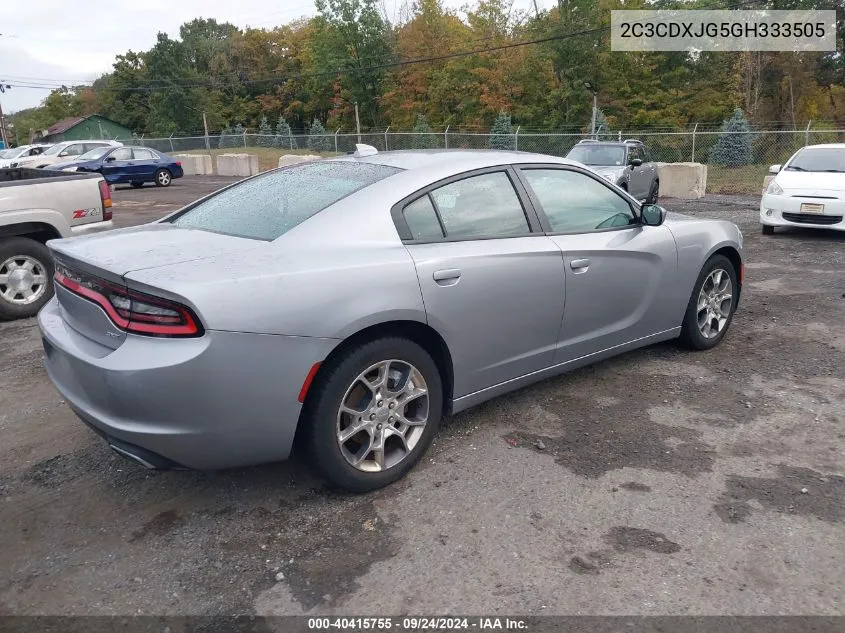 2016 Dodge Charger Sxt VIN: 2C3CDXJG5GH333505 Lot: 40415755