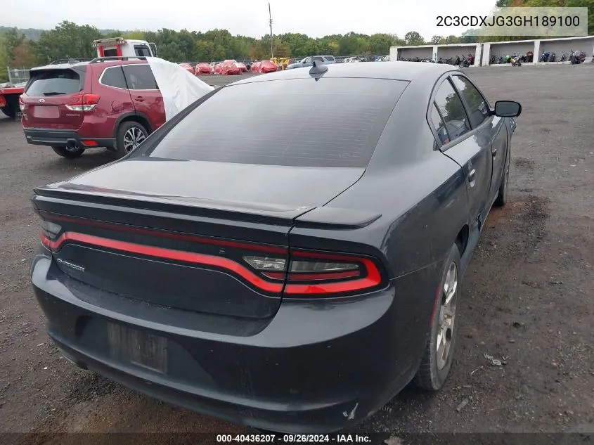 2C3CDXJG3GH189100 2016 Dodge Charger Sxt