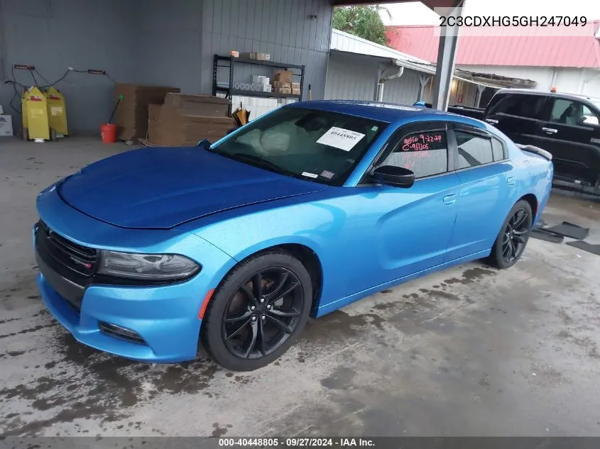 2C3CDXHG5GH247049 2016 Dodge Charger Sxt