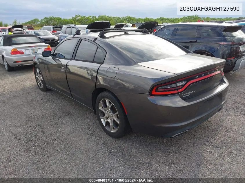 2016 Dodge Charger Se VIN: 2C3CDXFGXGH127590 Lot: 40483781