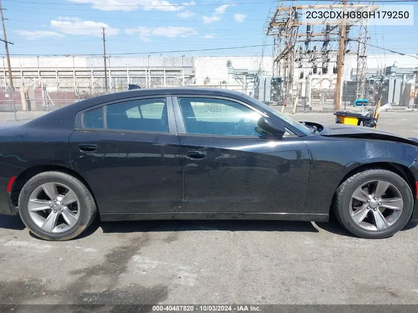 2016 Dodge Charger Sxt VIN: 2C3CDXHG8GH179250 Lot: 40487820