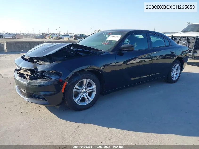 2016 Dodge Charger Se VIN: 2C3CDXBGXGH265653 Lot: 40499391