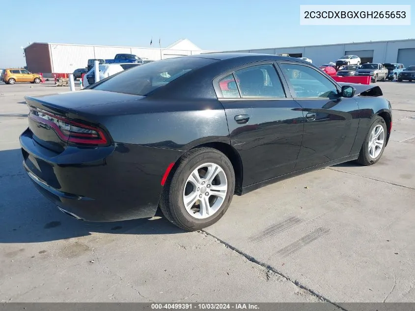 2016 Dodge Charger Se VIN: 2C3CDXBGXGH265653 Lot: 40499391