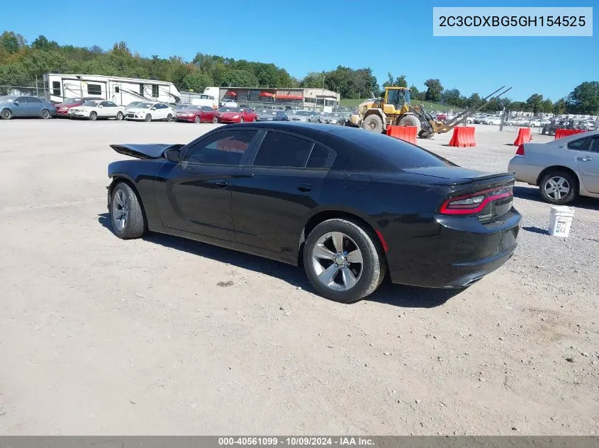 2016 Dodge Charger Se VIN: 2C3CDXBG5GH154525 Lot: 40561099