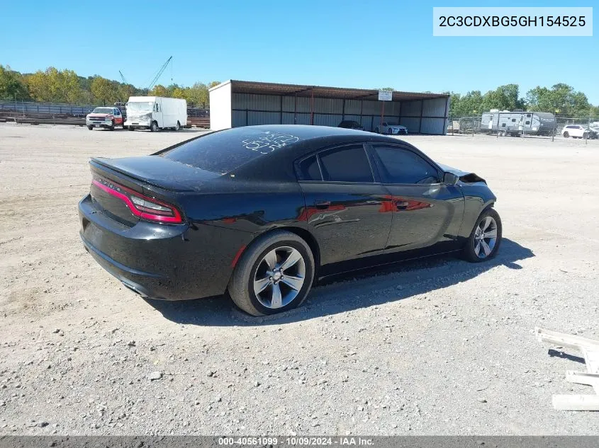 2016 Dodge Charger Se VIN: 2C3CDXBG5GH154525 Lot: 40561099