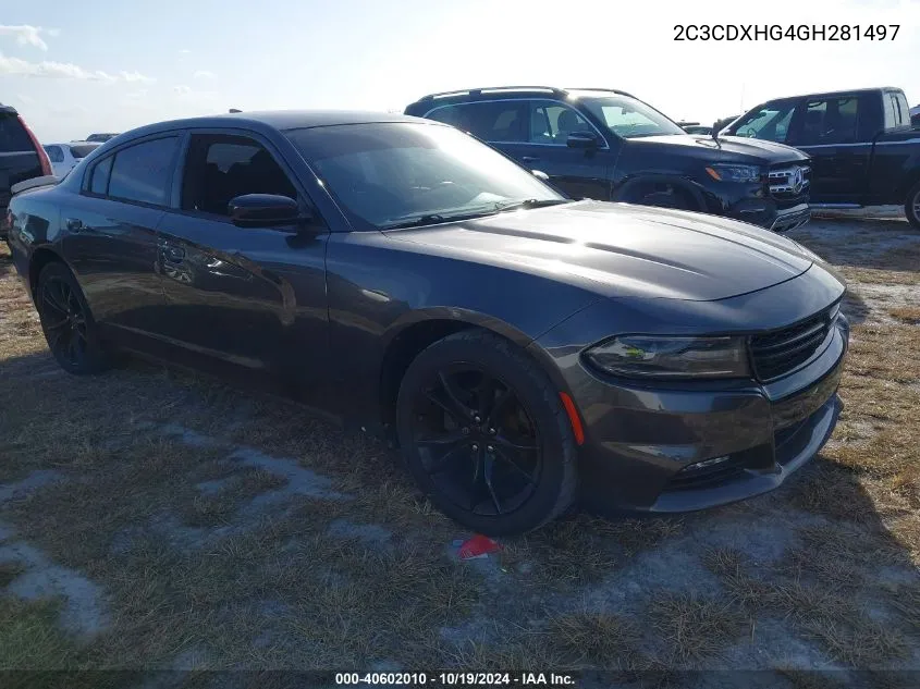 2C3CDXHG4GH281497 2016 Dodge Charger Sxt