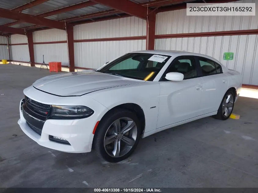 2016 Dodge Charger R/T VIN: 2C3CDXCT3GH165292 Lot: 40613308