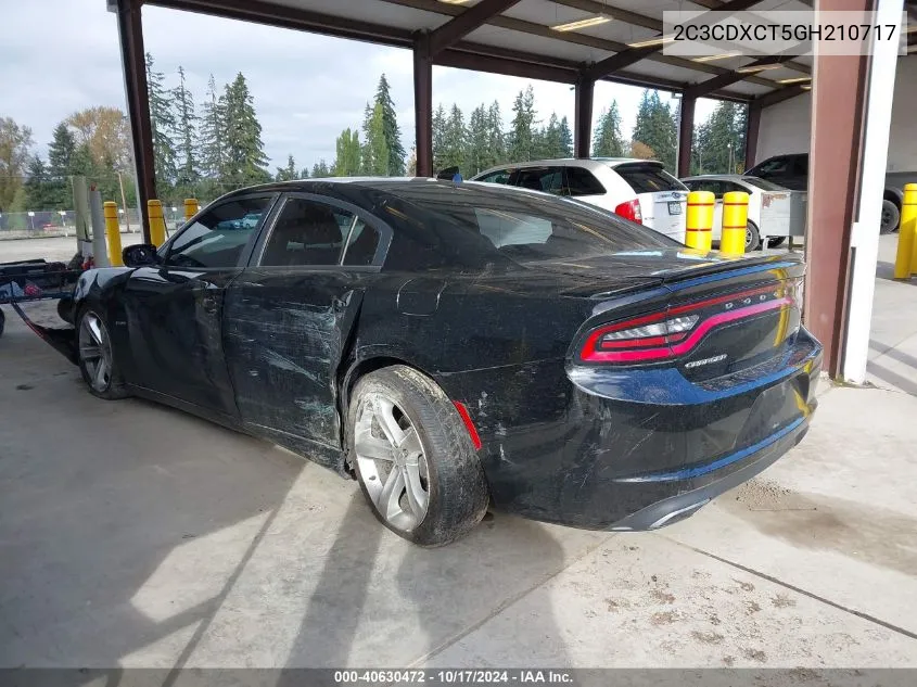 2016 Dodge Charger R/T VIN: 2C3CDXCT5GH210717 Lot: 40630472