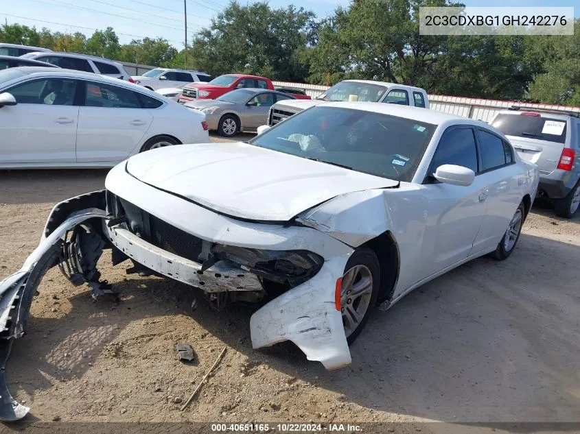 2016 Dodge Charger Se VIN: 2C3CDXBG1GH242276 Lot: 40651165