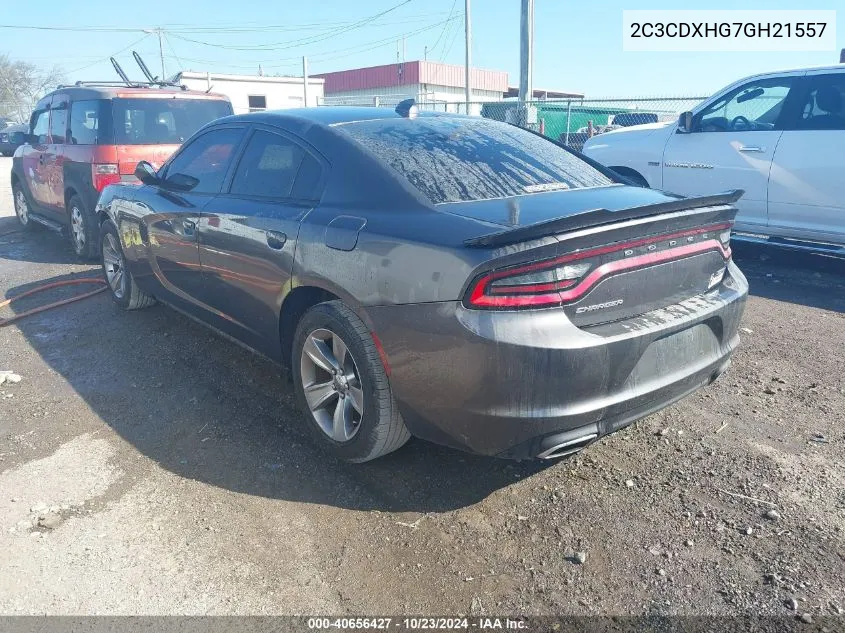 2016 Dodge Charger Sxt VIN: 2C3CDXHG7GH21557 Lot: 40656427