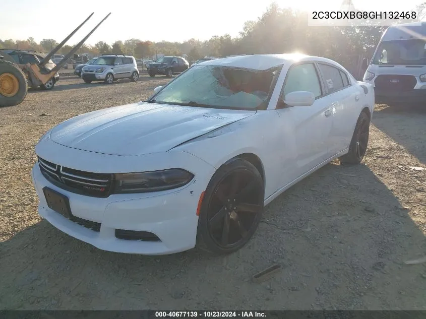 2016 Dodge Charger Se VIN: 2C3CDXBG8GH132468 Lot: 40677139