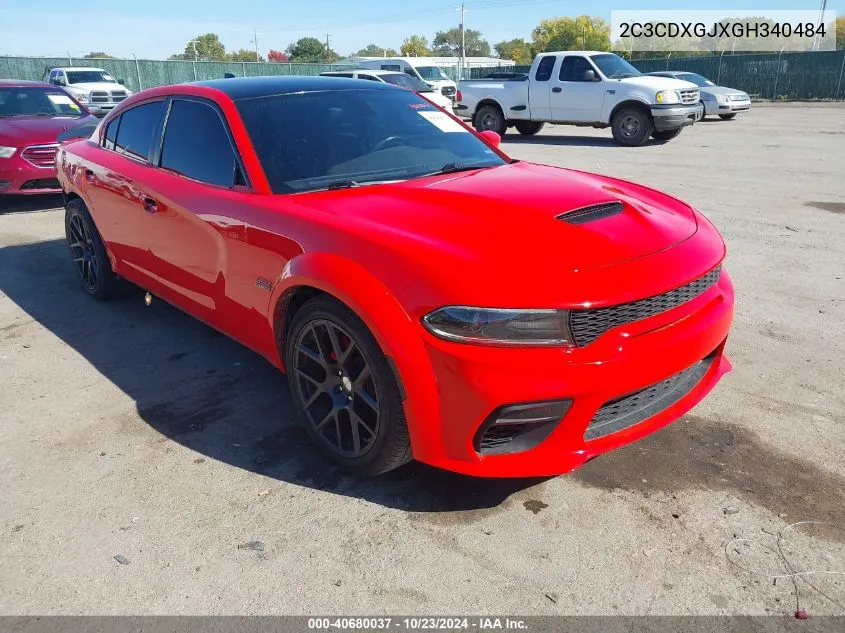 2016 Dodge Charger R/T Scat Pack VIN: 2C3CDXGJXGH340484 Lot: 40680037