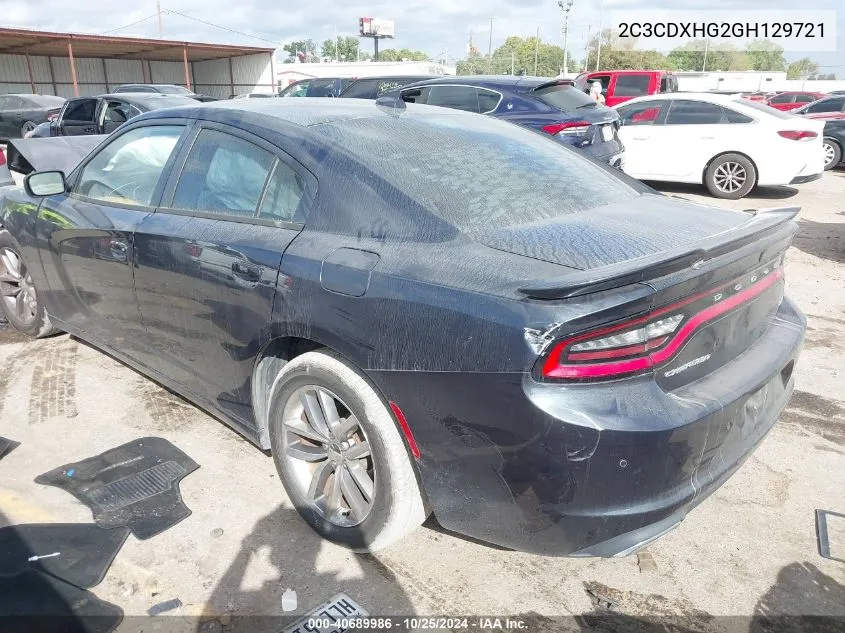 2C3CDXHG2GH129721 2016 Dodge Charger Sxt