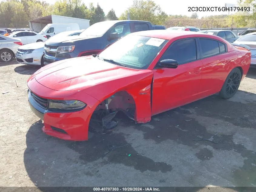 2016 Dodge Charger R/T VIN: 2C3CDXCT6GH179493 Lot: 40707303