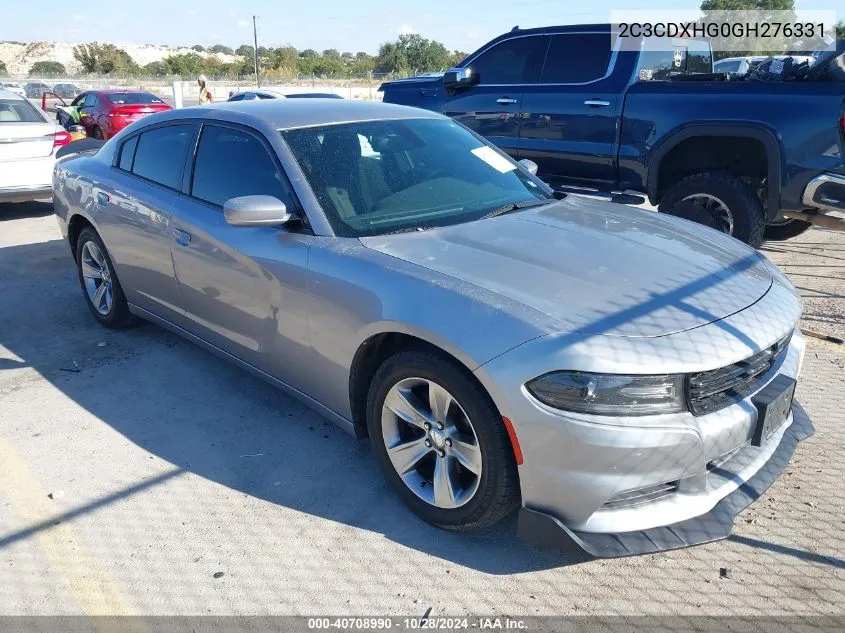 2016 Dodge Charger Sxt VIN: 2C3CDXHG0GH276331 Lot: 40708990