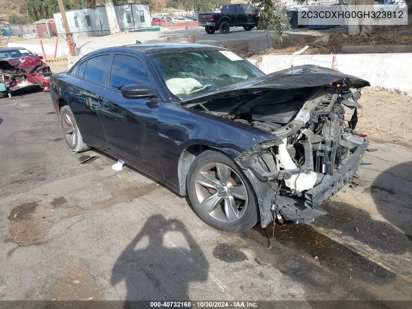 2016 Dodge Charger Sxt VIN: 2C3CDXHG0GH323812 Lot: 40732168