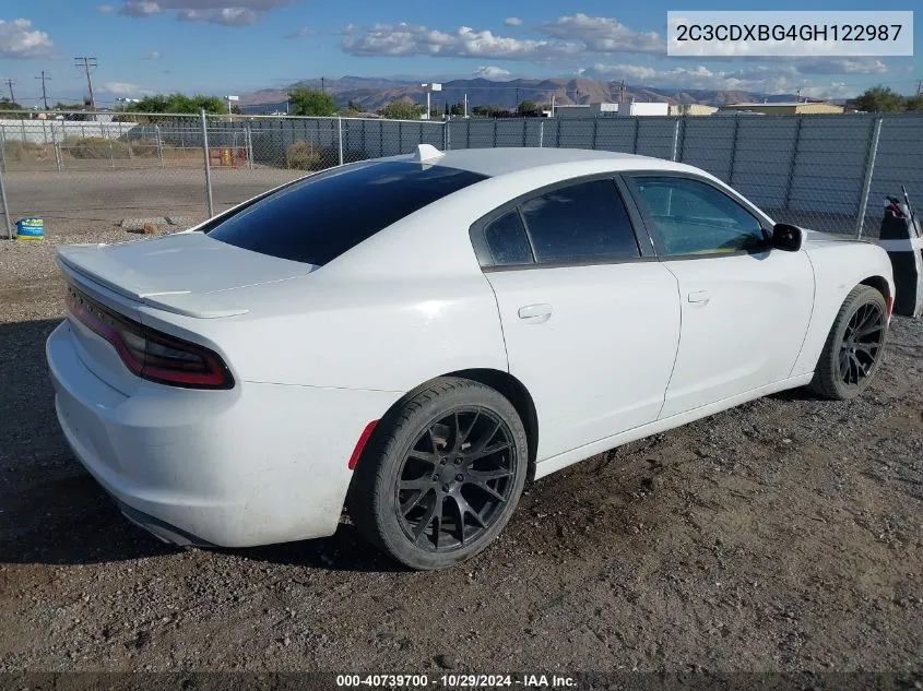 2C3CDXBG4GH122987 2016 Dodge Charger Se