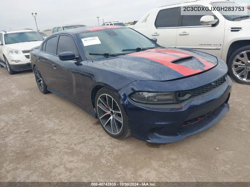 2016 Dodge Charger R/T Scat Pack VIN: 2C3CDXGJXGH283753 Lot: 40743935