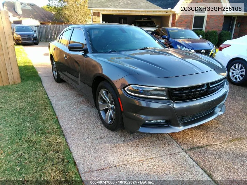 2C3CDXHG3GH286108 2016 Dodge Charger Sxt