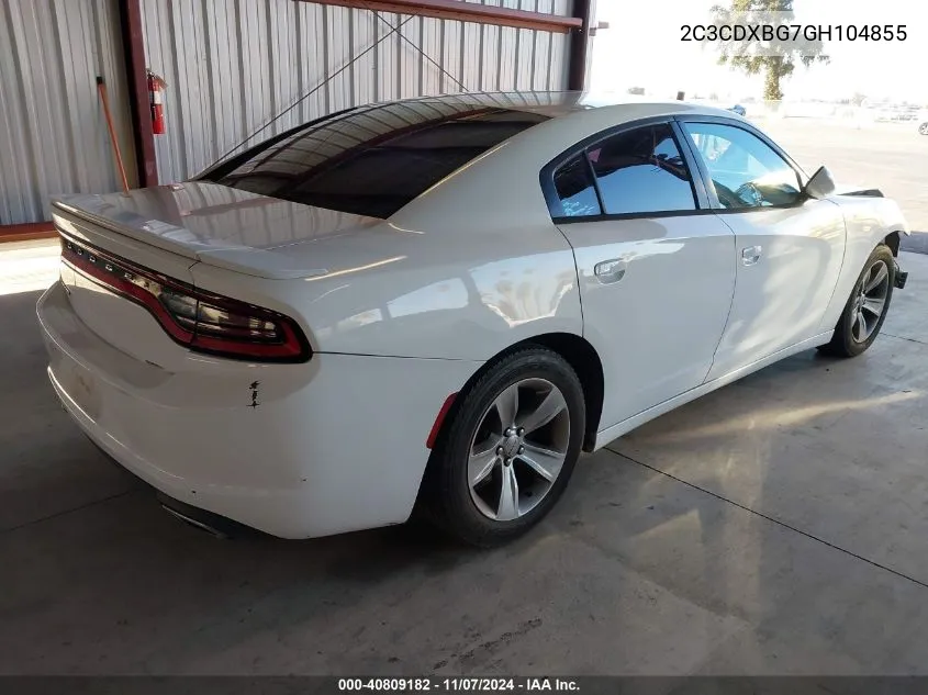 2016 Dodge Charger Se VIN: 2C3CDXBG7GH104855 Lot: 40809182