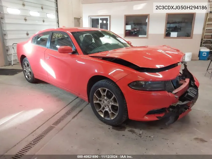 2C3CDXJG5GH294186 2016 Dodge Charger Sxt