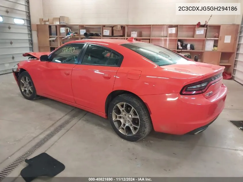 2C3CDXJG5GH294186 2016 Dodge Charger Sxt