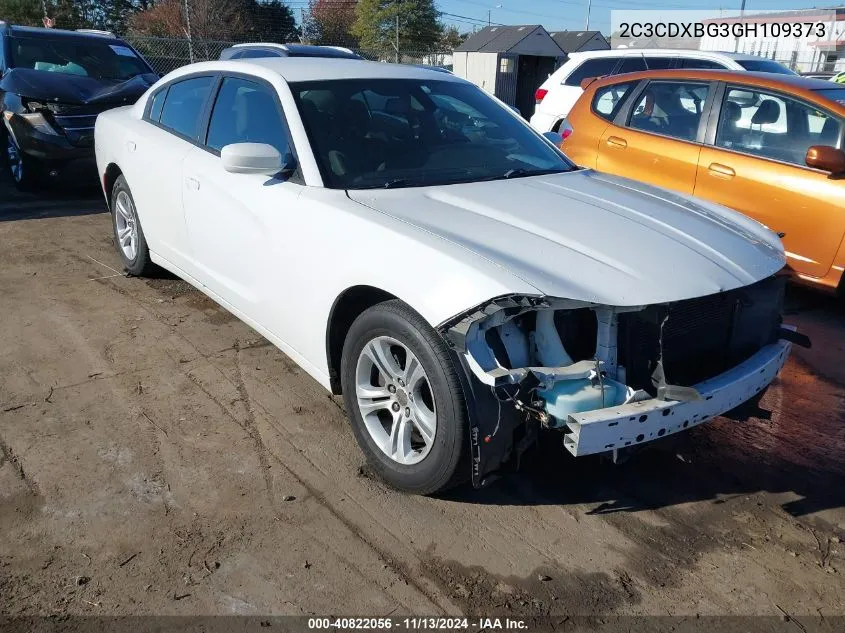 2016 Dodge Charger Se VIN: 2C3CDXBG3GH109373 Lot: 40822056