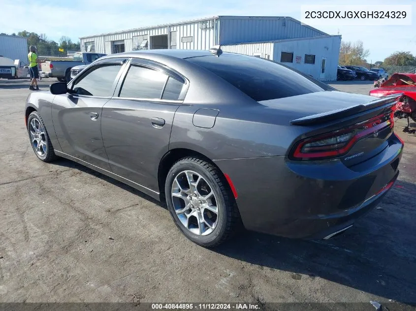 2016 Dodge Charger Sxt VIN: 2C3CDXJGXGH324329 Lot: 40844895