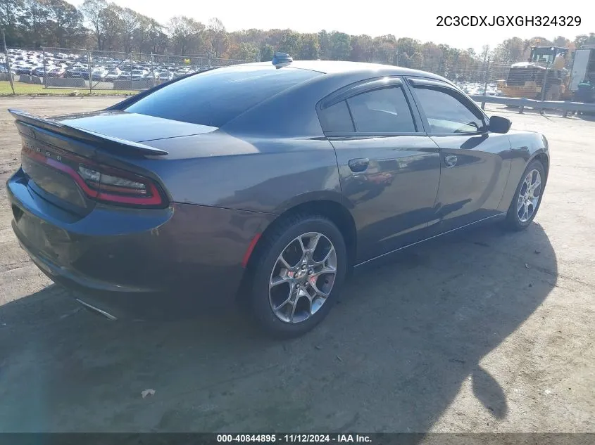 2016 Dodge Charger Sxt VIN: 2C3CDXJGXGH324329 Lot: 40844895