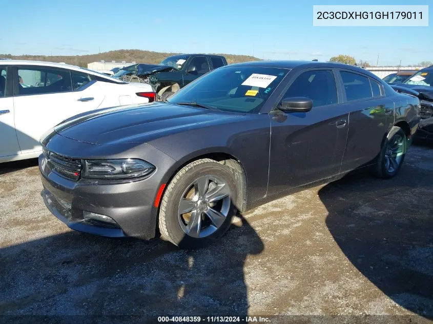 2C3CDXHG1GH179011 2016 Dodge Charger Sxt