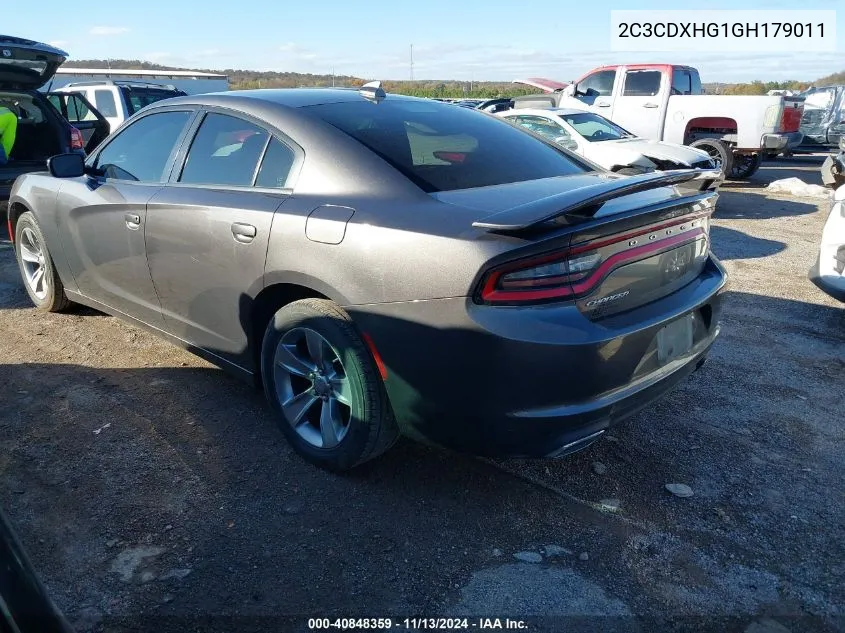 2C3CDXHG1GH179011 2016 Dodge Charger Sxt