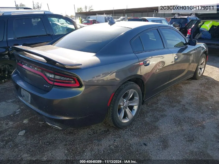 2C3CDXHG1GH179011 2016 Dodge Charger Sxt