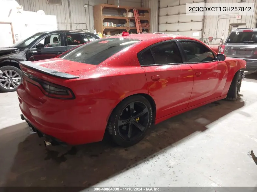 2016 Dodge Charger R/T VIN: 2C3CDXCT1GH257842 Lot: 40884090