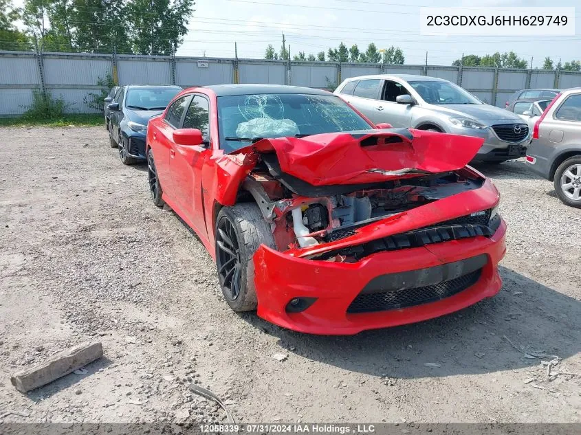 2017 Dodge Charger R/T 392 VIN: 2C3CDXGJ6HH629749 Lot: 12058339