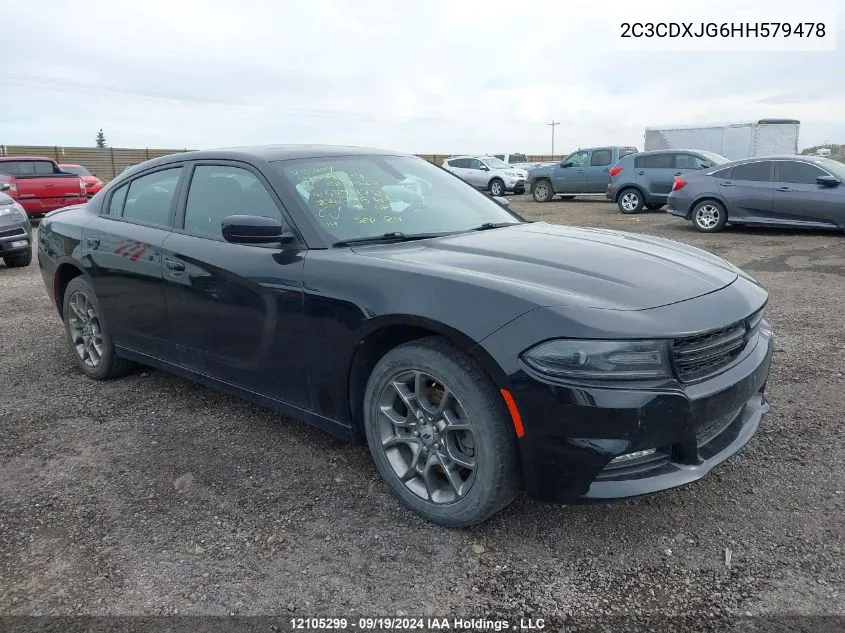 2C3CDXJG6HH579478 2017 Dodge Charger Sxt