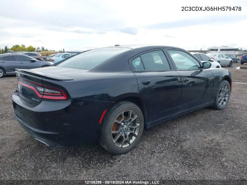 2C3CDXJG6HH579478 2017 Dodge Charger Sxt