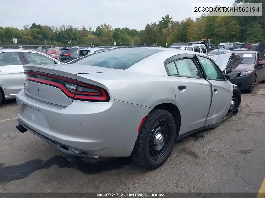 2017 Dodge Charger Police Awd VIN: 2C3CDXKTXHH566194 Lot: 37771782