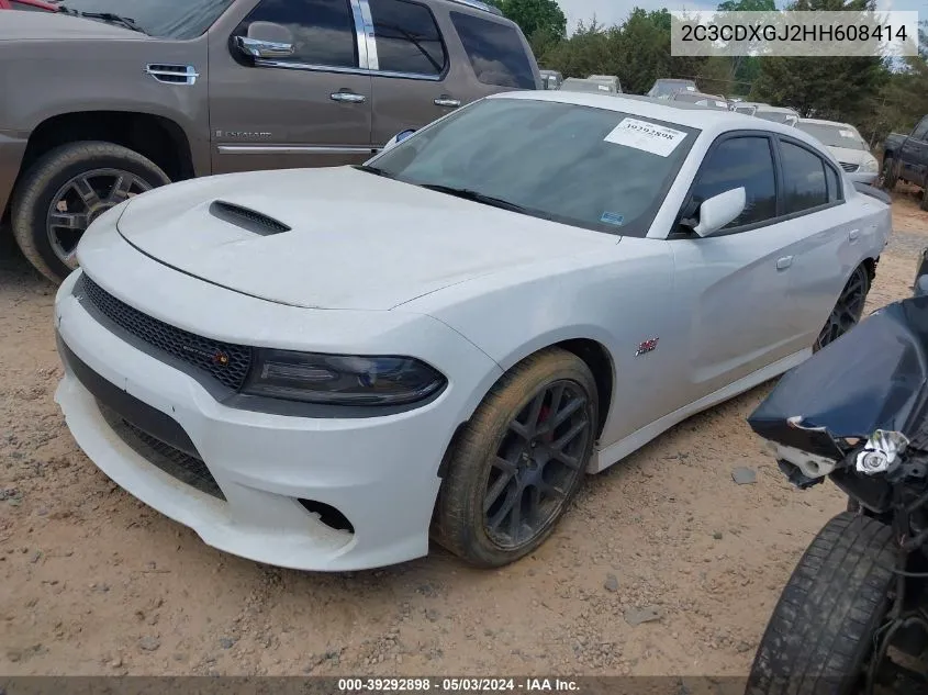 2C3CDXGJ2HH608414 2017 Dodge Charger R/T Scat Pack Rwd