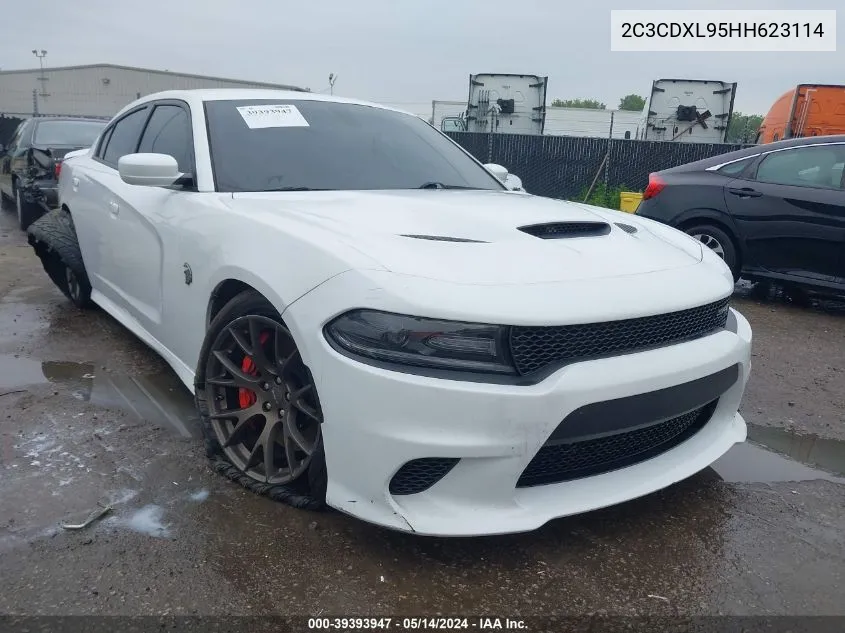 2017 Dodge Charger Srt Hellcat Rwd VIN: 2C3CDXL95HH623114 Lot: 39393947