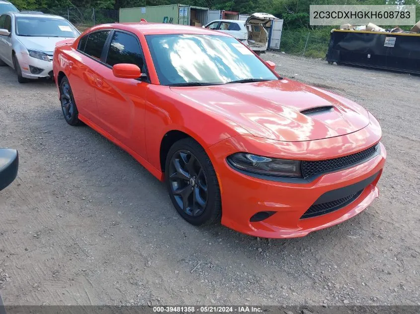 2017 Dodge Charger Sxt VIN: 2C3CDXHGKH608783 Lot: 39481358