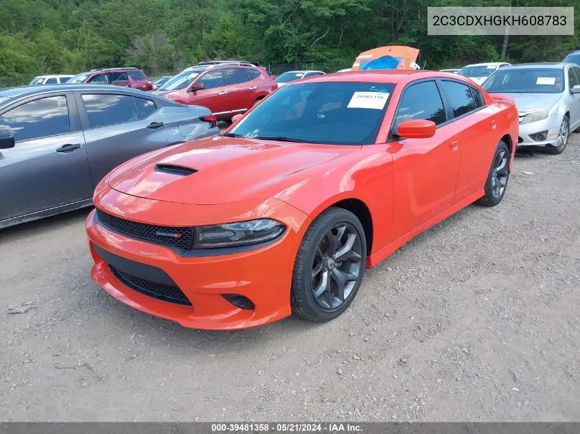 2017 Dodge Charger Sxt VIN: 2C3CDXHGKH608783 Lot: 39481358