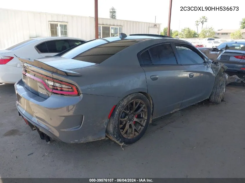 2C3CDXL90HH536673 2017 Dodge Charger Srt Hellcat Rwd